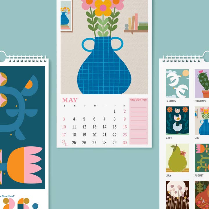 strawberryluna - Wholesale Calendar - 2026 Wall Calendar Illustrated Botanicals and Nature Art17