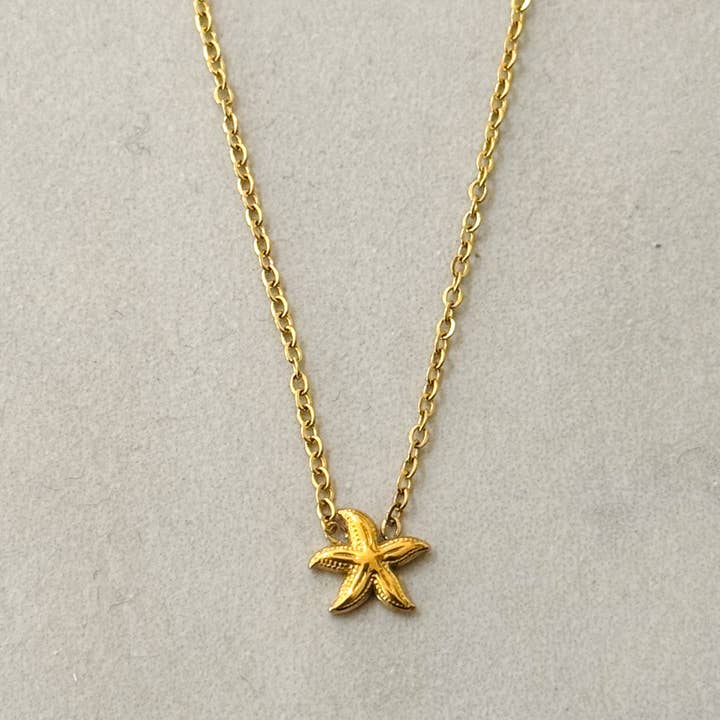 Cassette Barcelona - Wholesale Pendant/Charm Necklace - Minimal Starfish Summer NecklaceÂ