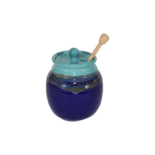Clay in Motion - Wholesale Honey Pot - Honey Pot with Honey Stick