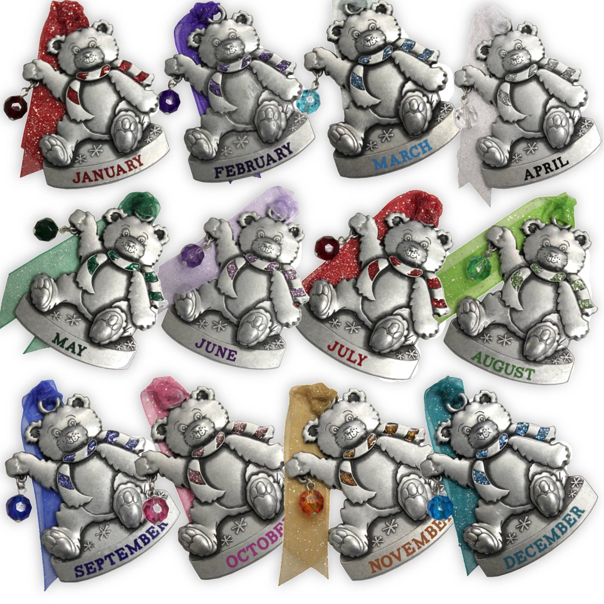 Gloria Duchin - Wholesale Ornament - Birthstone Bear Ornament29