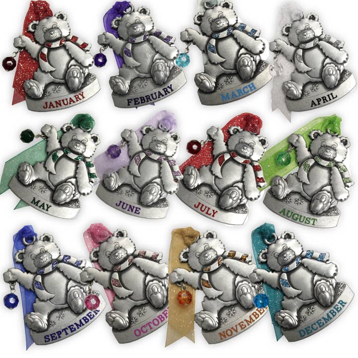 Gloria Duchin - Wholesale Ornament - Birthstone Bear Ornament29