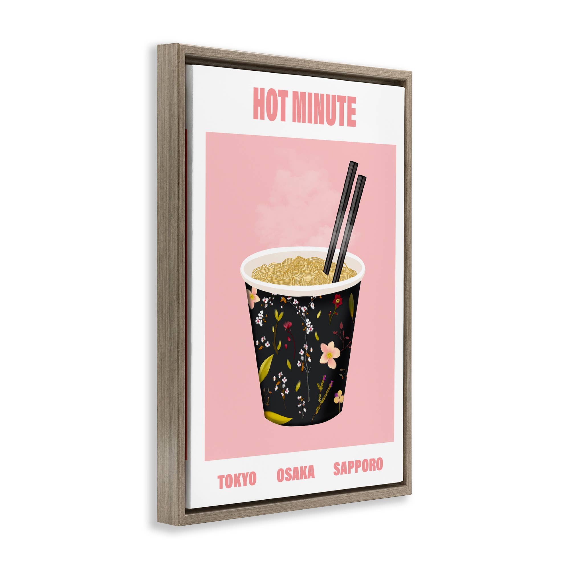 Stupell Industries - Wholesale Wall Sign - Hot Minute Cup of Noodles - Framed Wall Art18