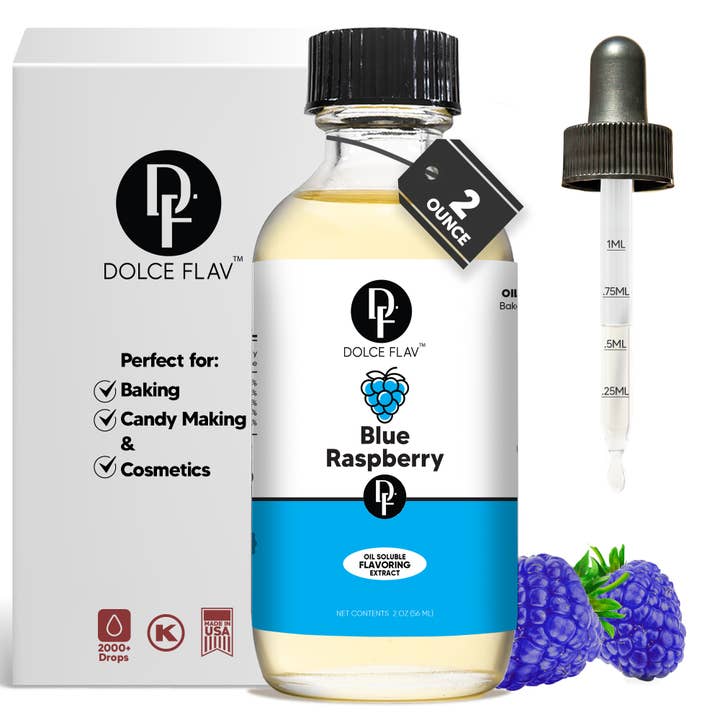 Oil Soluble Blue Raspberry Flavoring for wholesale by Dolce Flav