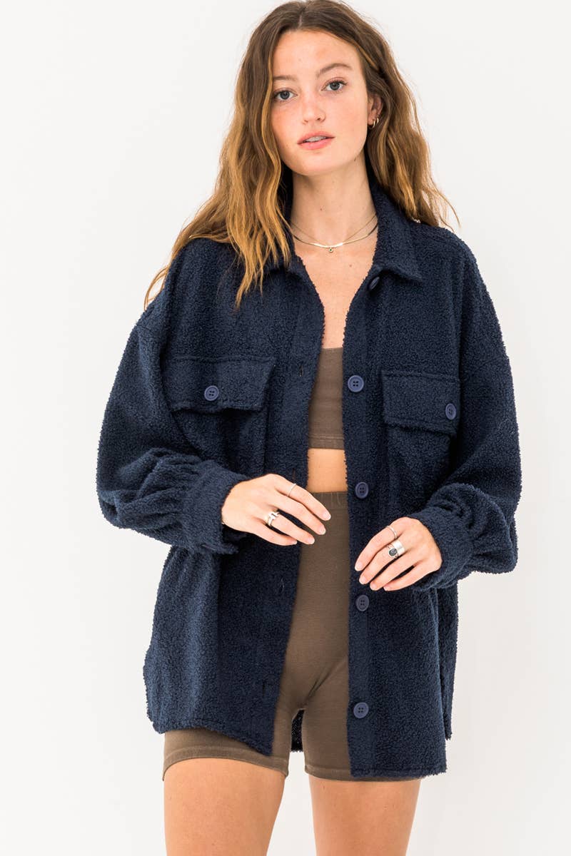 En Crème - Vente Veste – femme - Veste en fourrure oversize0