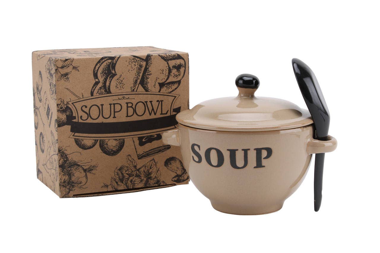 CGB Giftware - Wholesale Bowl - Cream Soup Bowl and Spoon Sets1