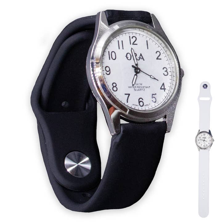 Natalia - Wholesale Wrist Watch - Women's - Interchangeable Silicone Wrist Watch (Analog - White Face)