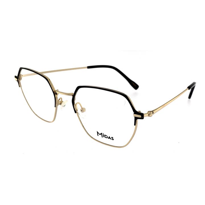 Modieuze, onregelmatig gevormde uniseks bril voor wholesale door Midas Eyewear