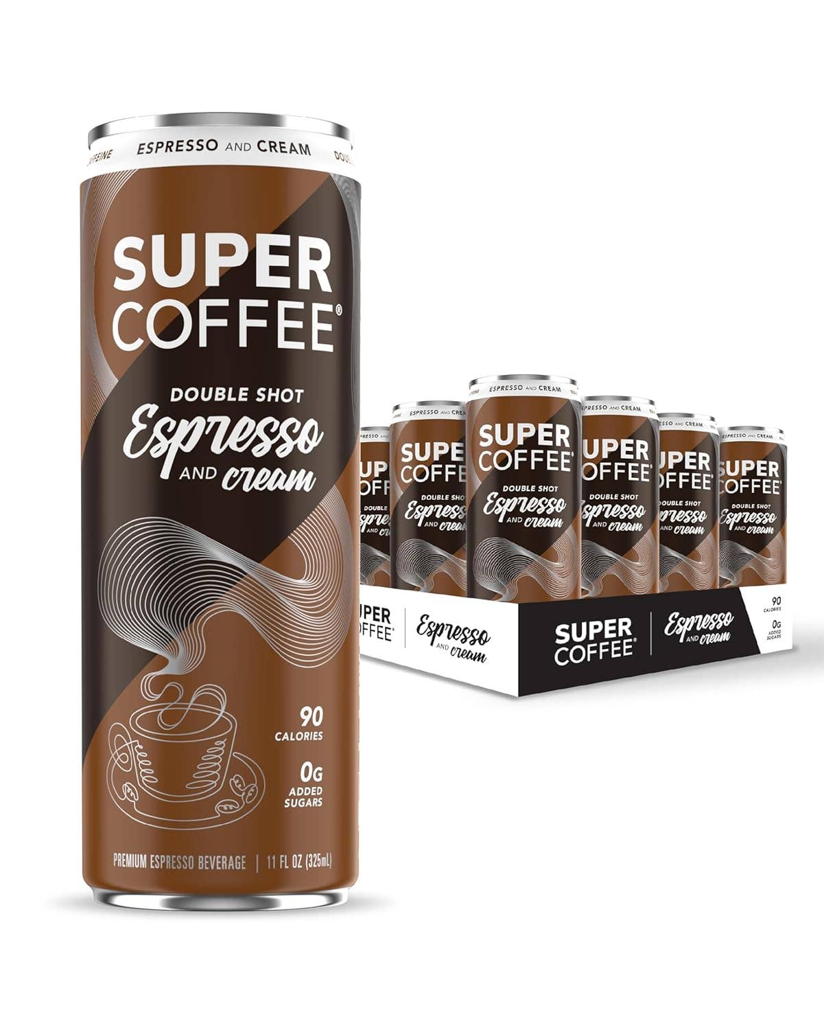 Oasis Snacks - Wholesale Iced Coffee/Cold Brew - SUPER COFFEE Espresso Coffee Drink, 11oz0