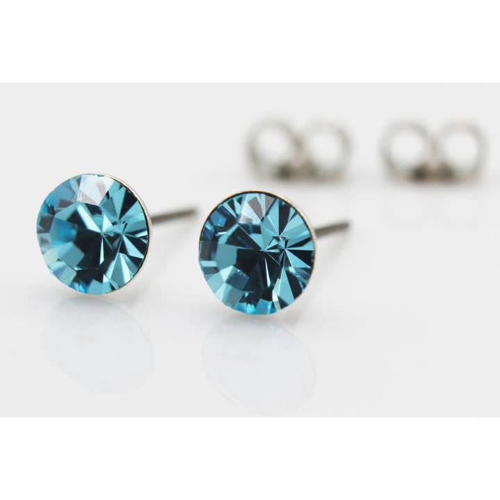 JOJO Geschenke - Wholesale Stud/Post Earrings - 6 mm earrings with sparkling crystals1