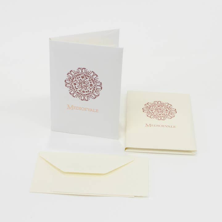 San Lorenzo Design - Wholesale Stationery/Notecard Set - Medioevale Deckled Edge Cards, Medium, White or Ivory4