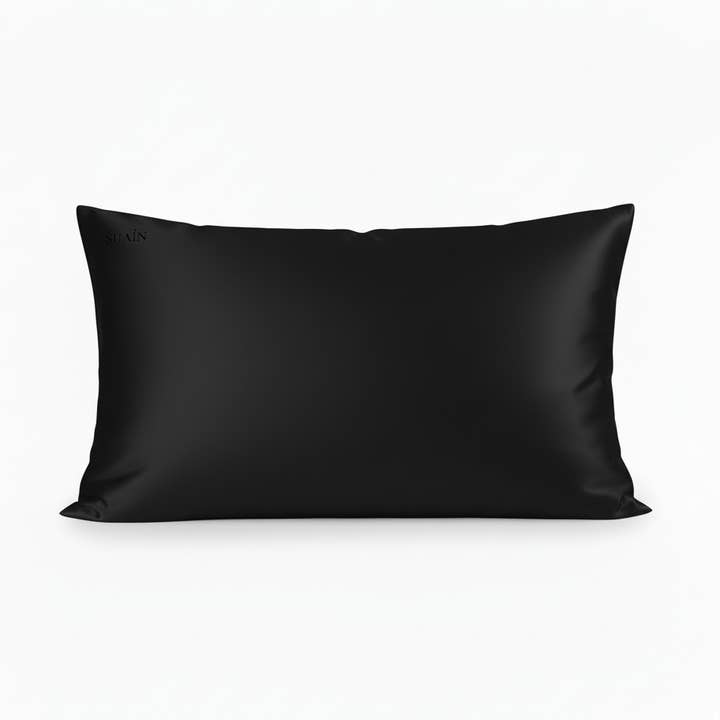 Organisch Moerbeizijde Kussensloop | Middernacht Zwart voor wholesale door Still Suain