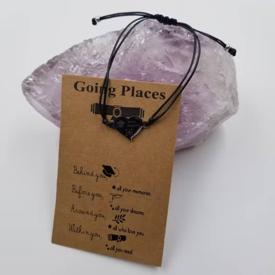 magnolia jewelry - Wholesale Charm/Dangle Bracelet - Graduation Story Begining Heart Bracelet2