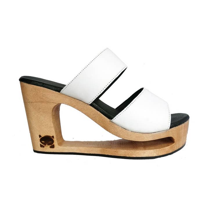 OMES - Wholesale Clogs - Women's - S48: Carved Wood High Heel Slip-On Clogs Big Sizes Available5