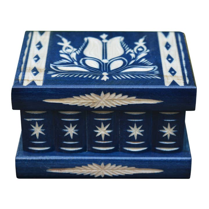 Handgjord trälåda med pussel — Unik heminredning för wholesale av TransylvanyArt SRL