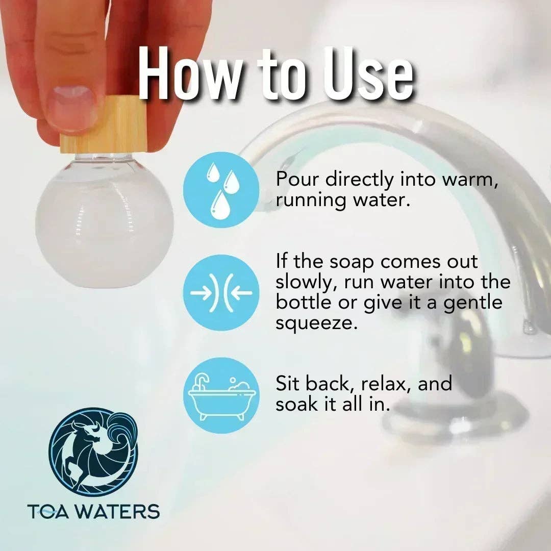 TOA Waters - Wholesale Bath Bomb/Fizz - Apis Liquid Bath Bomb - Honey Almond and Volcanic Ash7