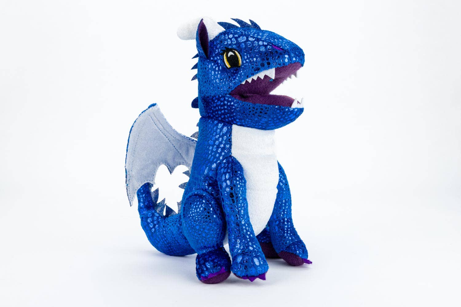 FanRoll by Metallic Dice Games - Wholesale Dice - Dragon Plush Dice Bag: Blue