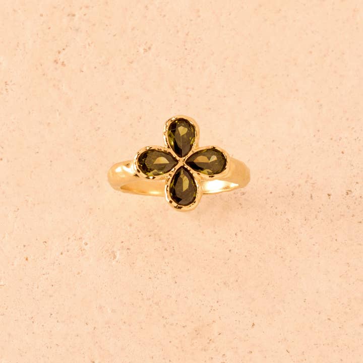 Fausta Ring | Smycken Guld Gåva Vattentät för wholesale av Agapée Jewelry