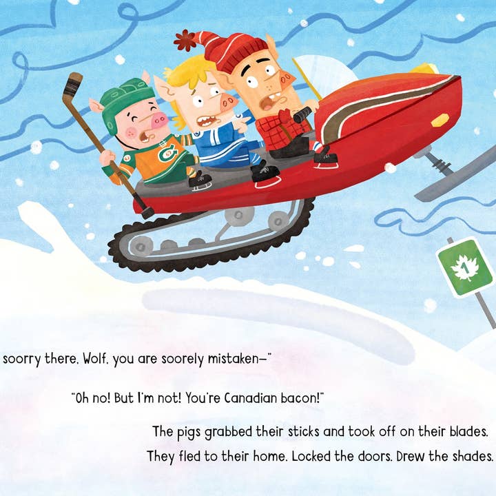 Sleeping Bear Press - Wholesale Book - Kids - The Three Canadian Pigs: A Hockey Story Picture Book