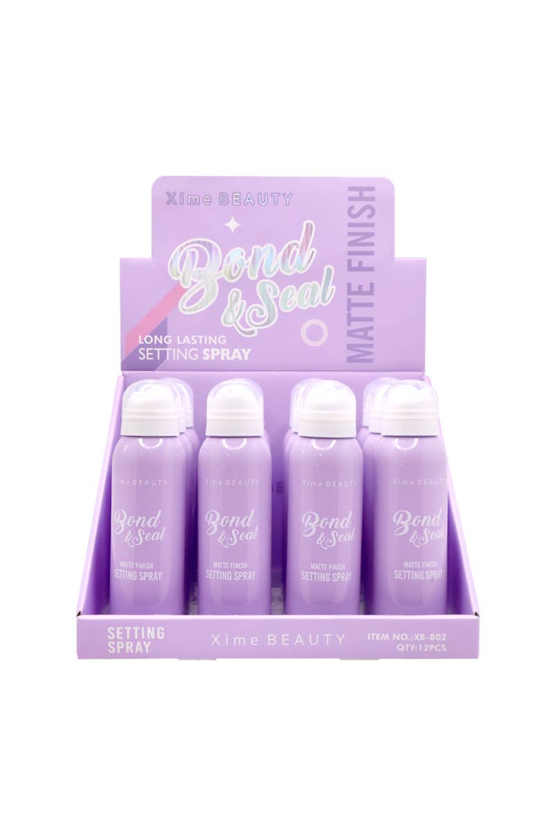 PINEAPPLE Beauty - Wholesale Makeup Setting Spray/Powder - Xime XB-802  Bond & Seal Matte Setting Spray - 12 pcs
