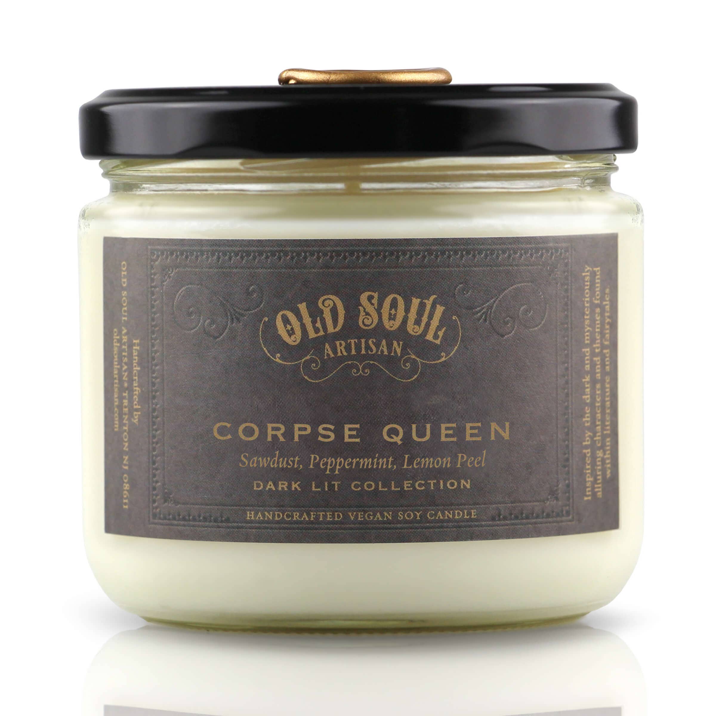 Old Soul Artisan - Wholesale Jar/Filled Candle - Corpse Queen - 12 Oz Candle - Dark Literature Inspired Gift0