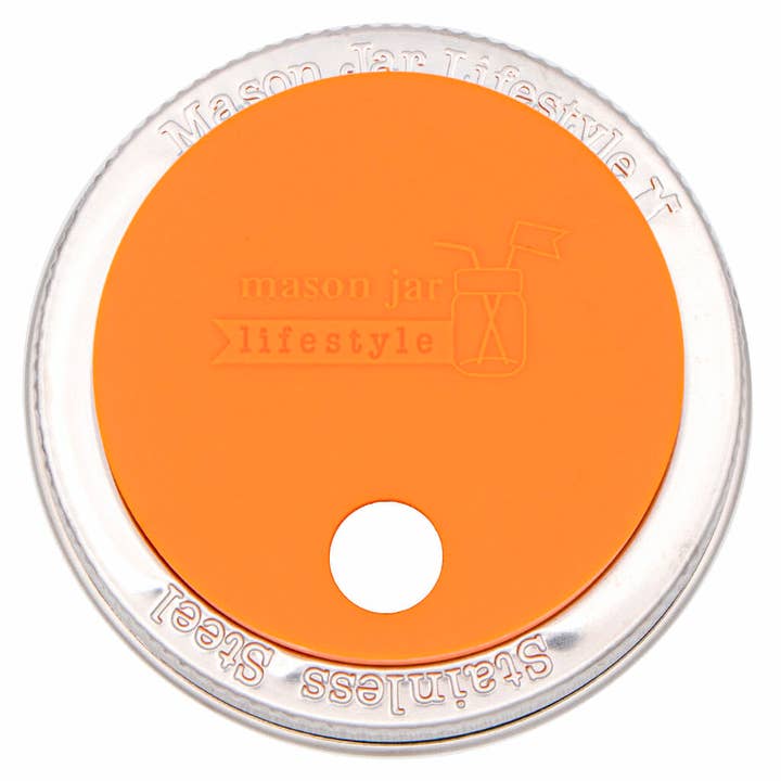 Mason Jar Lifestyle - Wholesale Drink Lids - Silicone Straw Hole Tumbler with Stainless Steel Band for Mason Jars7