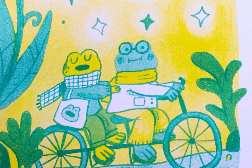 Megan Wang - Wholesale Art Print - Frog & Toad Risograph Print1