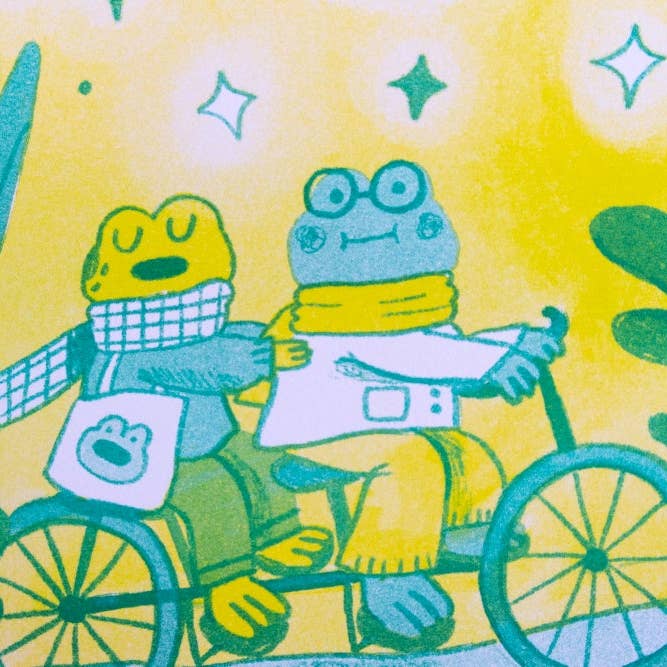 Megan Wang - Wholesale Art Print - Frog & Toad Risograph Print1