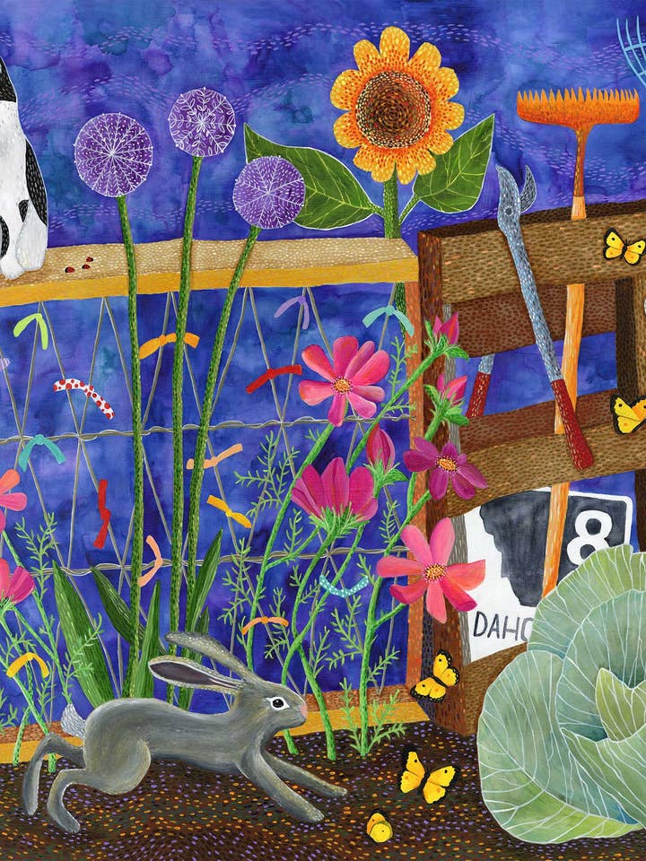 Carte postale du jardin de ma sœur pour la vente par Julene Ewert