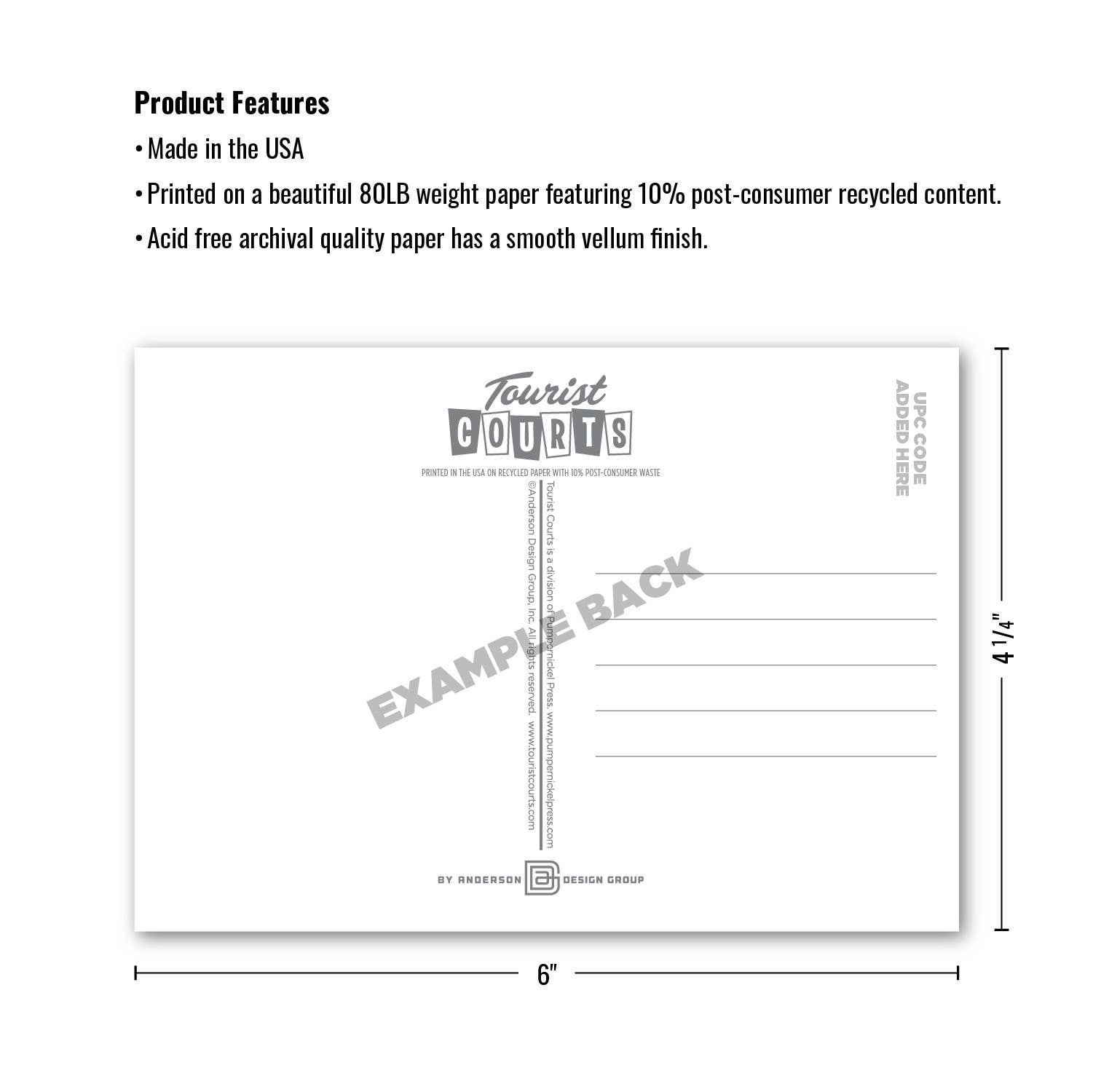 Tourist Courts - Wholesale Postcard - Boulder Colorado Bears Postcard1