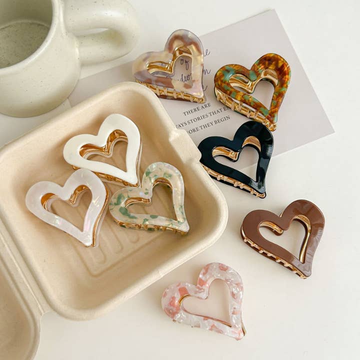 Dipped Shop - Wholesale Hair Clip - Women's - 2+Vintage Love Elegant Mediem Hair Clips DPJC22273