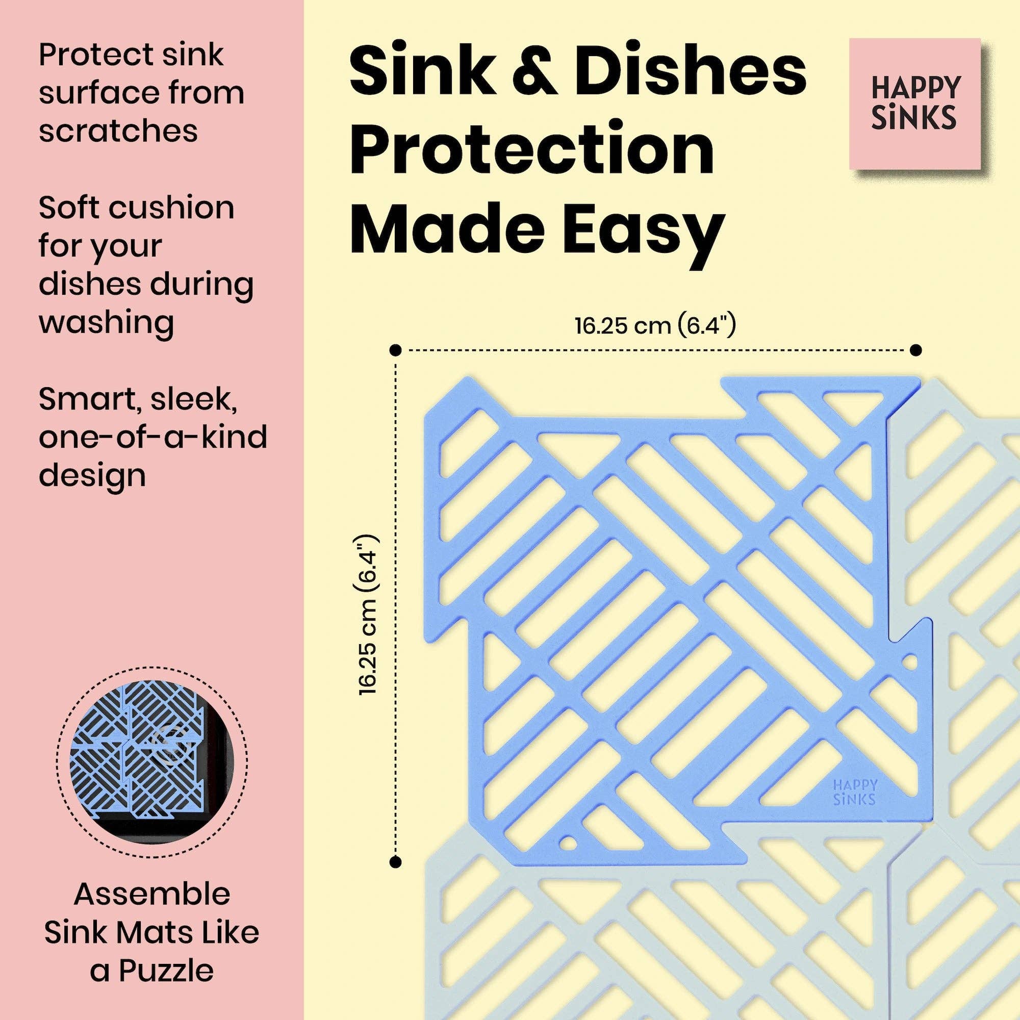HAPPY SiNKS - Wholesale Sink Strainer/Stopper - Kitchen Sink Mat - Silicone13
