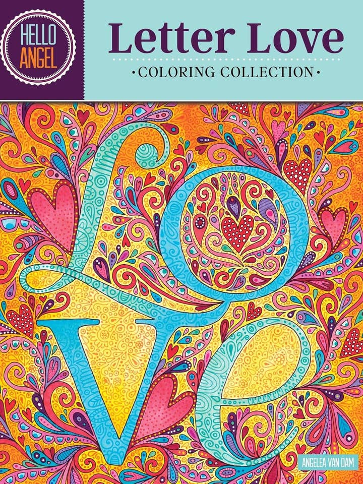 Hello Angel Letter Love Coloring Collection - Adult Coloring for wholesale by Fox Chapel Publishing