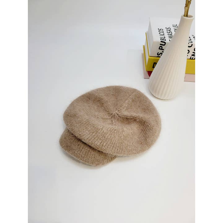 Comfortarians - Wholesale Newsboy/Schoolboy Hat - Women's - Angora Wool Newsboy hat, Angora Beret with brim13