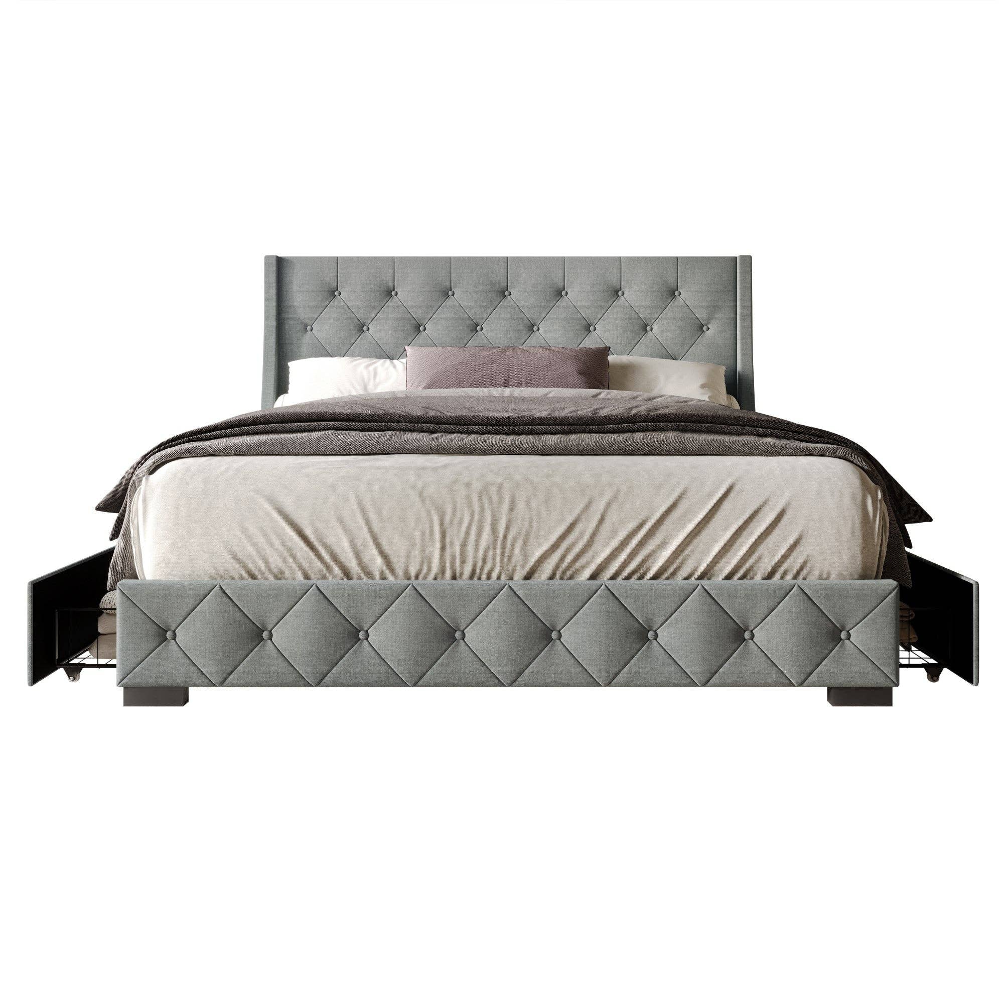 Home Design - Wholesale Bed - Olympia Tufted Upholstered Storage Platform Bed11