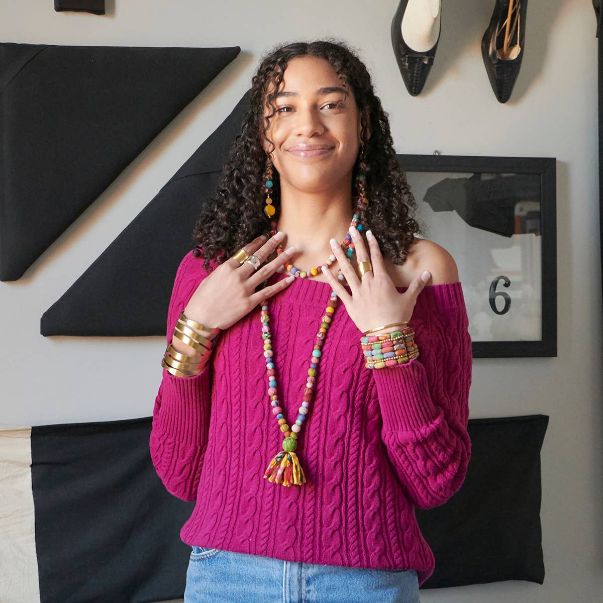 WorldFinds - Wholesale Cuff Bracelet - Elongated Kantha Cuff1