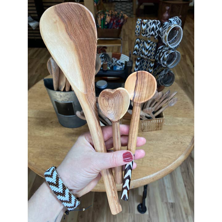 Seeds to Sew International - Wholesale Kitchen Spoon - Olive Wood Cooking Spoon2