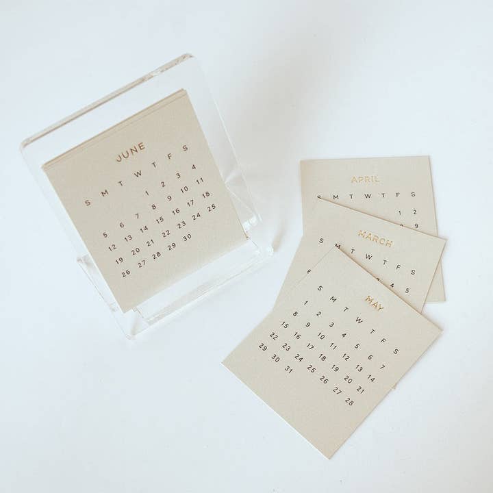 Calendario acrilico per la vendita all'ingrosso da parte di Crea stationery