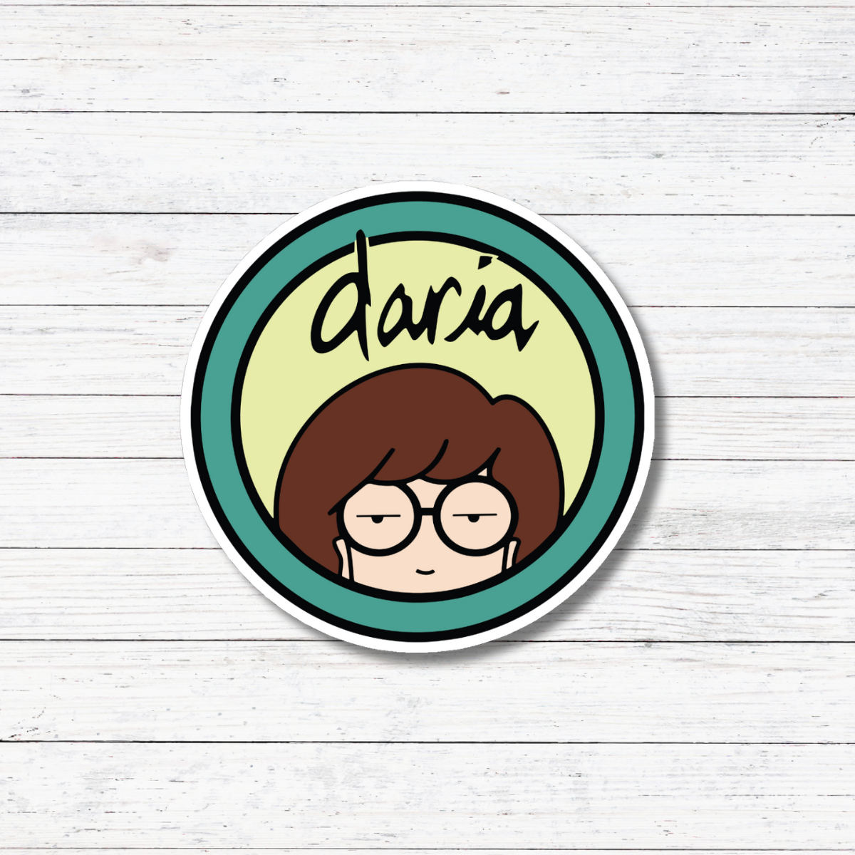 Oily Graphic Creations - Wholesale Sticker - Daria- Retro Cartoon Sticker/Magnet1