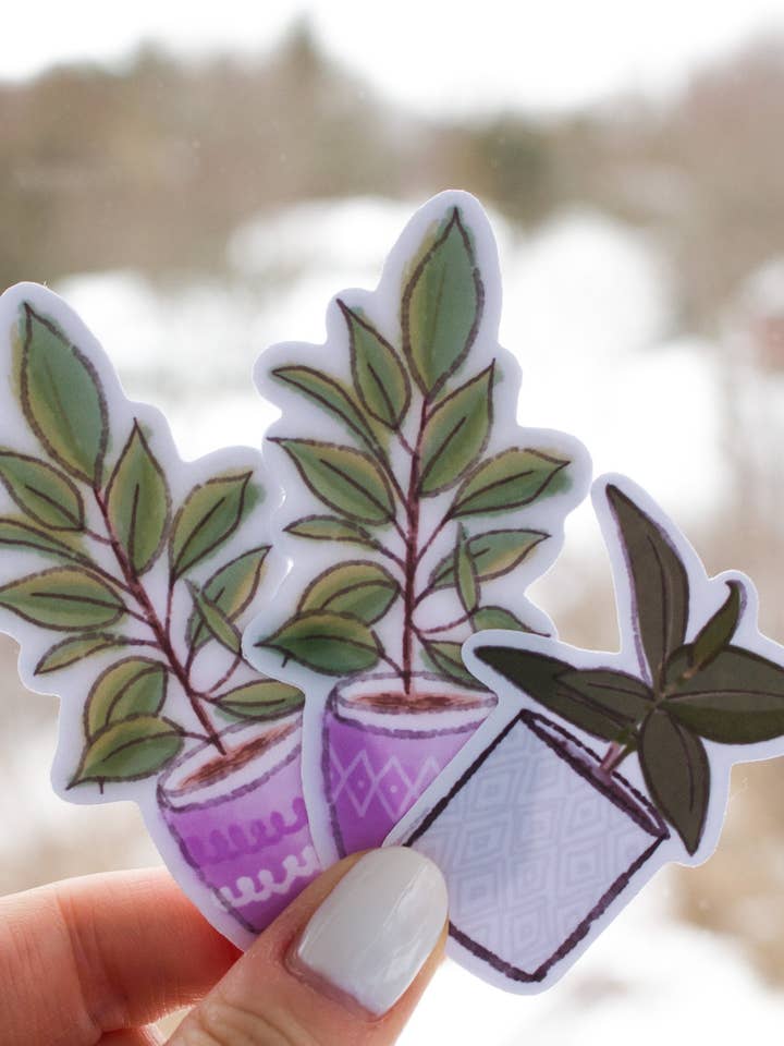 Plant Stickers for wholesale by Sammie Studio