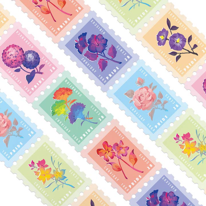 "BOUQUET" Stamp Washi Tape for wholesale by CORVIDAY