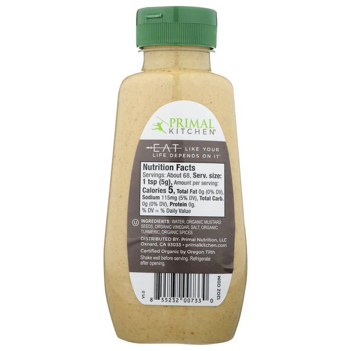 KeHE Distributors, LLC - Wholesale Mustard - Primal Kitchen Mustard Dijon Organic 12 oz1