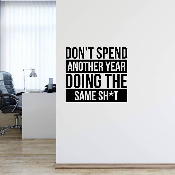 Adesivo de decalque de parede não passe mais um ano fazendo a mesma coisa por atacado de My Vinyl Story