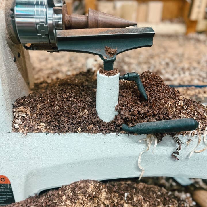 Make It Slow | Modern Woodworking the Old Fashioned Way - Wholesale Decorative Tabletop Object - Hand-turned Mini Woodland Forest Tree Set - Christmas Winter10