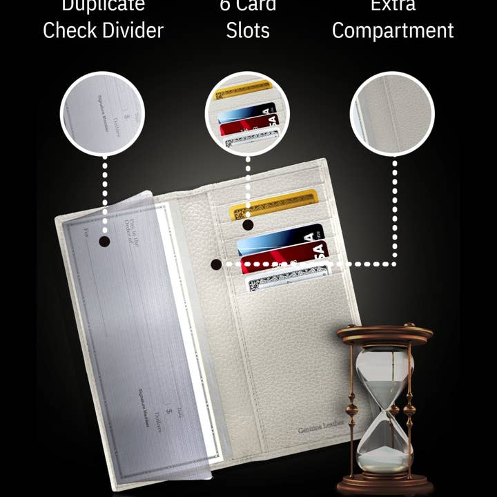 Access Denied Accessories - Wholesale Wallet - Unisex - Genuine Leather Checkbook Cover For Women &Men RFID Blocking80