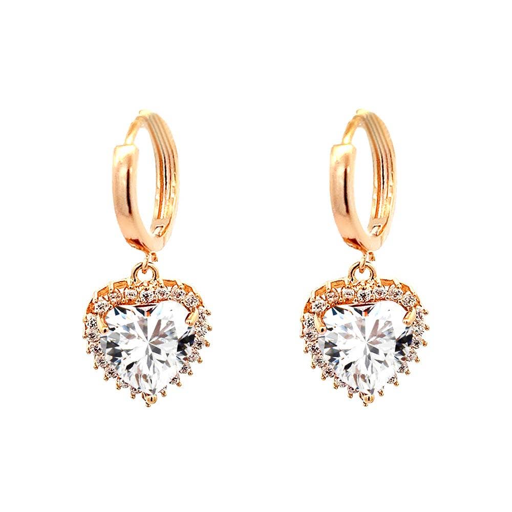 AMORINO SRL - Wholesale Dangle Earrings - Rhinestone and Zirconia Earring - QJ227760D71 2