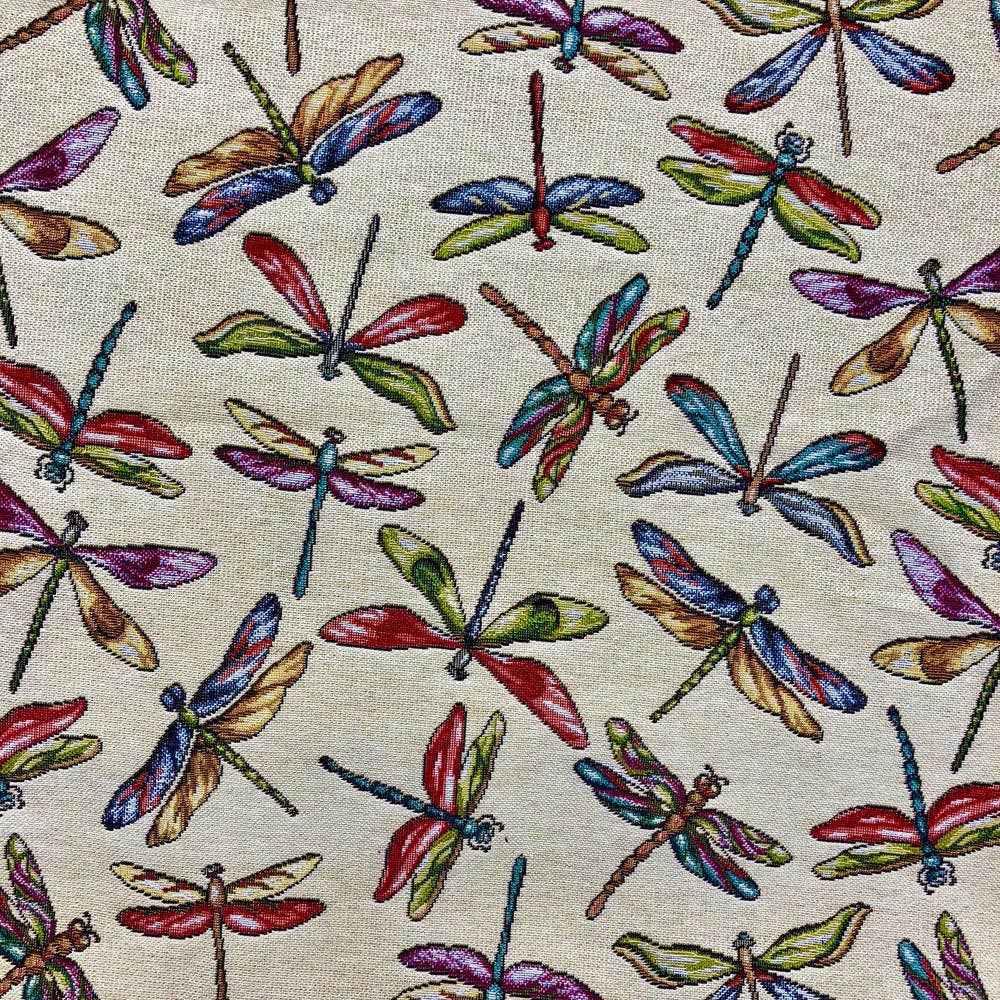 The Wheat Bag Company – wholesale Craft supplies – Tapestry Dragonfly Fabric - 1m0