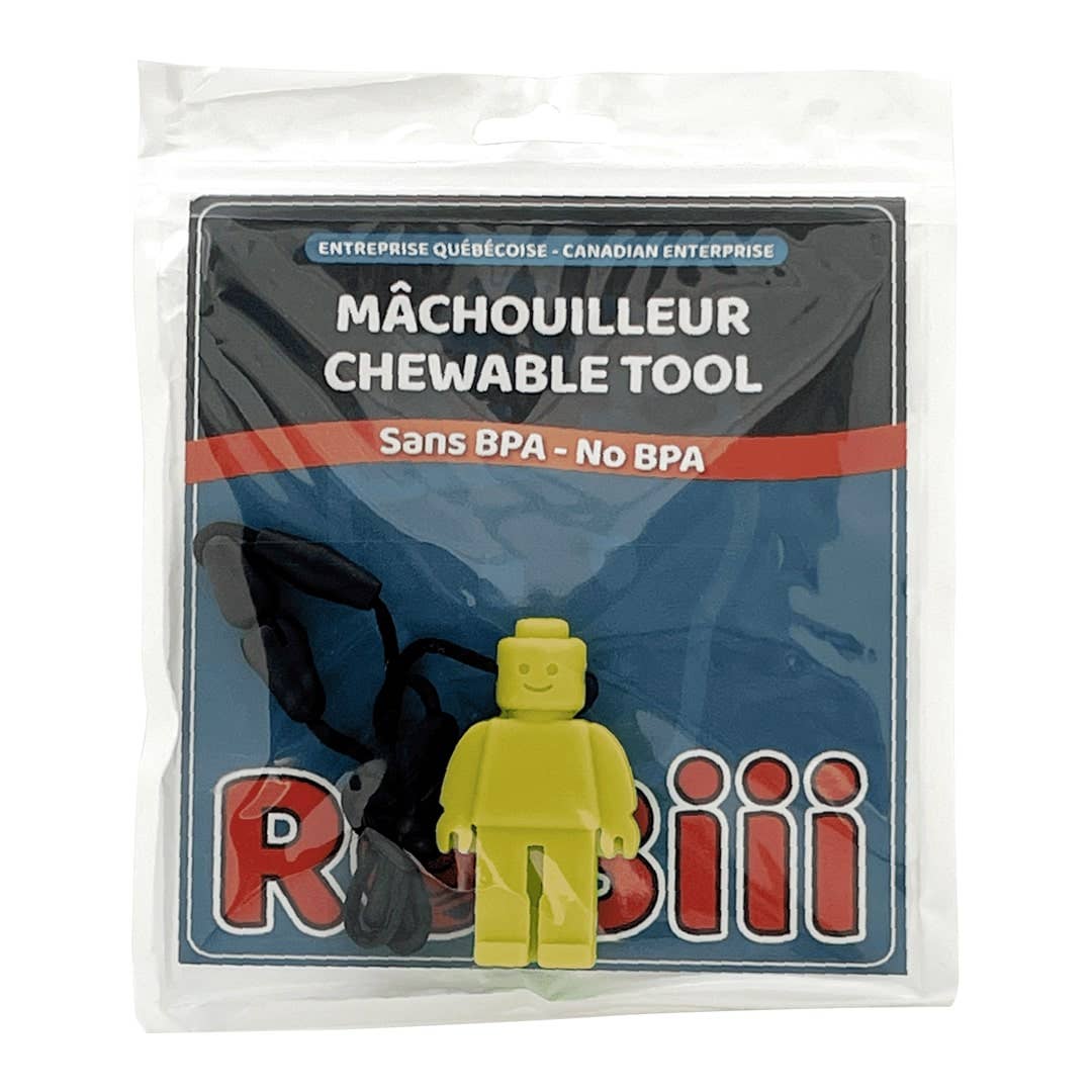 Robiii - Vendita all'ingrosso Cubo da dentizione - Neonati - Giocattolo sensoriale Chewable Brick Character - Giocattolo masticabile1