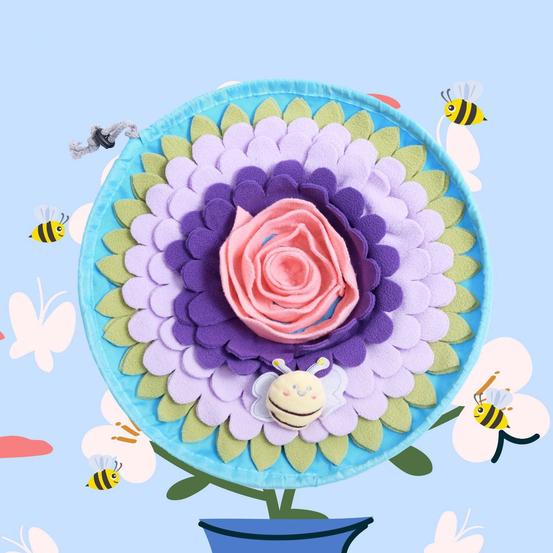 Cheerhunting - Wholesale Pet Food Mat - Dog - Snuffy - Flower Snuffle Mat for Dogs | Interactive Treat Puzzle | Washable Pet Enrichment Toy1