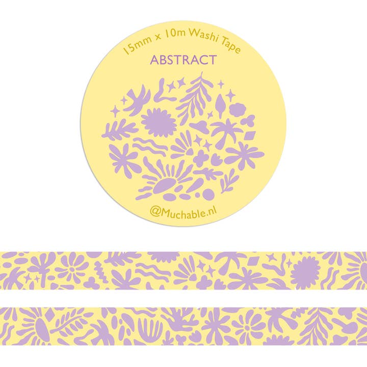 Washi-tejp - söt abstrakt blommönster för wholesale av Muchable