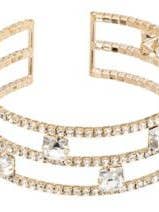 Bracelet rangées de strass avec pierres carrées pour la vente par Accessorize Me